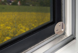 Detailaufnahme von Mückennetz