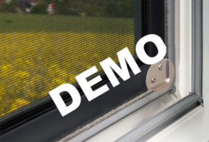 Detailaufnahme von Mückennetz